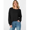 image:imageANRABESS Long Sleeve T Shirts for Women Oversized TopsBlack