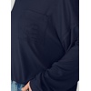 image:imageANRABESS Long Sleeve T Shirts for Women Oversized TopsNavy Blue