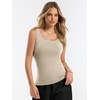 image:imageANRABESS Summer Sleeveless Sweaters for Women Fitted Tank TopsAlmond