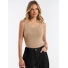 image:imageANRABESS Summer Sleeveless Sweaters for Women Fitted Tank TopsCamel