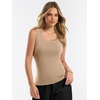 image:imageANRABESS Summer Sleeveless Sweaters for Women Fitted Tank TopsCamel