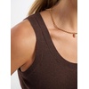 image:imageANRABESS Summer Sleeveless Sweaters for Women Fitted Tank TopsChocolate Brown