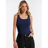image:imageANRABESS Summer Sleeveless Sweaters for Women Fitted Tank TopsNavy Blue