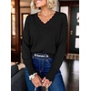 image:imageANRABESS Sweaters for Women Lightweight Loose Fit V Neck Fall OutfitsBlack