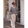 image:imageANRABESS Sweaters for Women Lightweight Loose Fit V Neck Fall OutfitsNutmeg