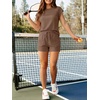 image:imageANRABESS Two Piece Sets for Women 2026 Summer Short Lounge SetBrown