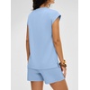 image:imageANRABESS Two Piece Sets for Women 2026 Summer Short Lounge SetLight Blue