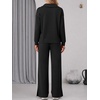 image:imageANRABESS Two Piece Sets for Women Half Zip SweatsuitsBlack