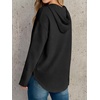 image:imageANRABESS Waffle Knit Hoodies for Women Lightweight SweatshirtBlack