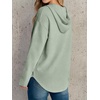 image:imageANRABESS Waffle Knit Hoodies for Women Lightweight SweatshirtGray Green