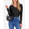 image:imageANRABESS Women Long Sleeve Ribbed Fitted Sweaters TopBlack