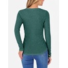 image:imageANRABESS Women Long Sleeve Ribbed Fitted Sweaters TopGreen