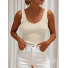 image:imageANRABESS Women Summer Sleeveless Sweaters Scoop Neck Tank TopsBeige