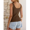 image:imageANRABESS Women Summer Sleeveless Sweaters Scoop Neck Tank TopsLight Coffee
