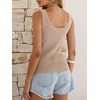 image:imageANRABESS Women Summer Sleeveless Sweaters Scoop Neck Tank TopsLight Khaki