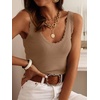 image:imageANRABESS Women Summer Sleeveless Sweaters Scoop Neck Tank TopsTan