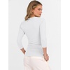 image:imageANRABESS Womens 34 Sleeve Tops V Neck Fitted Ribbed Tee ShirtsWhite