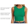 image:imageANRABESS Womens Crop Tank Tops High Neck Sleeveless Ribbed Fitted ShirtsGreen