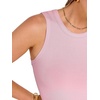 image:imageANRABESS Womens Crop Tank Tops High Neck Sleeveless Ribbed Fitted ShirtsPink