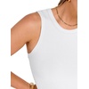 image:imageANRABESS Womens Crop Tank Tops High Neck Sleeveless Ribbed Fitted ShirtsWhite