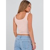 image:imageANRABESS Womens Cropped Tank Tops Scoop Neck Top Ribbed CamiApricot