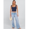 image:imageANRABESS Womens Cropped Tank Tops Scoop Neck Top Ribbed CamiNavy Blue