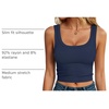 image:imageANRABESS Womens Cropped Tank Tops Scoop Neck Top Ribbed CamiNavy Blue