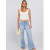 image:imageANRABESS Womens Cropped Tank Tops Scoop Neck Top Ribbed CamiWhite