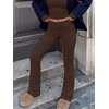 image:imageANRABESS Womens Fleece Lined 2 Piece Matching Lounge SetBrown