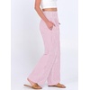 image:imageANRABESS Womens Striped Gingham Wide Leg Palazzo Pants with PocketsPink White Stripe