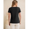 image:imageANRABESS Womens Tops Short Sleeve Summer T Shirts Basic TeeBlack