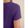 image:imageANRABESS Womens Tops Short Sleeve Summer T Shirts Basic TeeDark Purple