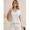 image:imageANRABESS Womens Tops Short Sleeve Summer T Shirts Basic TeeWhite
