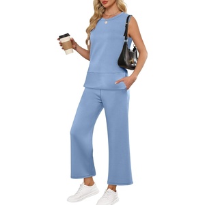 image:imageANRABESS 2 Piece Sets for Women Travel Airport OutfitsBlue
