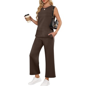 image:imageANRABESS 2 Piece Sets for Women Travel Airport OutfitsCoffee