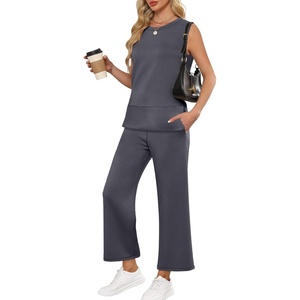image:imageANRABESS 2 Piece Sets for Women Travel Airport OutfitsDark Grey