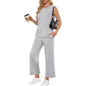 image:imageANRABESS 2 Piece Sets for Women Travel Airport OutfitsLight Grey