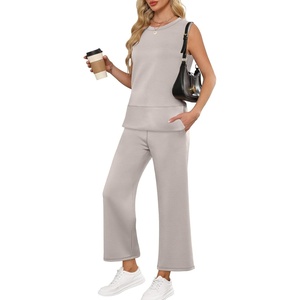 image:imageANRABESS 2 Piece Sets for Women Travel Airport OutfitsLight Khaki