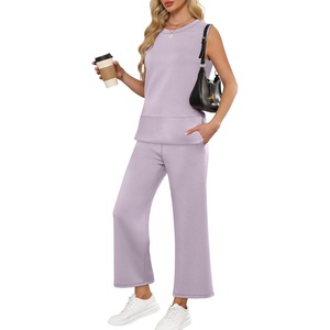 image:imageANRABESS 2 Piece Sets for Women Travel Airport OutfitsLight Purple