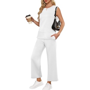 image:imageANRABESS 2 Piece Sets for Women Travel Airport OutfitsWhite