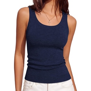 image:imageANRABESS Summer Sleeveless Sweaters for Women Fitted Tank TopsNavy Blue