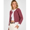 image:imageANRABESS Cardigan Sweaters for Women 2026 Fall OutfitsRed White Plaid