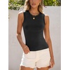 image:imageANRABESS High Neck Tank Tops for Women Summer SleevelessBlack