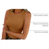 image:imageANRABESS High Neck Tank Tops for Women Summer SleevelessBurnt Orange