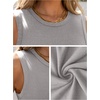 image:imageANRABESS High Neck Tank Tops for Women Summer SleevelessDark Grey