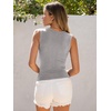 image:imageANRABESS High Neck Tank Tops for Women Summer SleevelessDark Grey