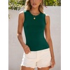 image:imageANRABESS High Neck Tank Tops for Women Summer SleevelessForest