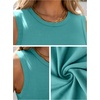 image:imageANRABESS High Neck Tank Tops for Women Summer SleevelessLake Green
