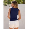 image:imageANRABESS High Neck Tank Tops for Women Summer SleevelessNavy Blue