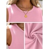image:imageANRABESS High Neck Tank Tops for Women Summer SleevelessPink